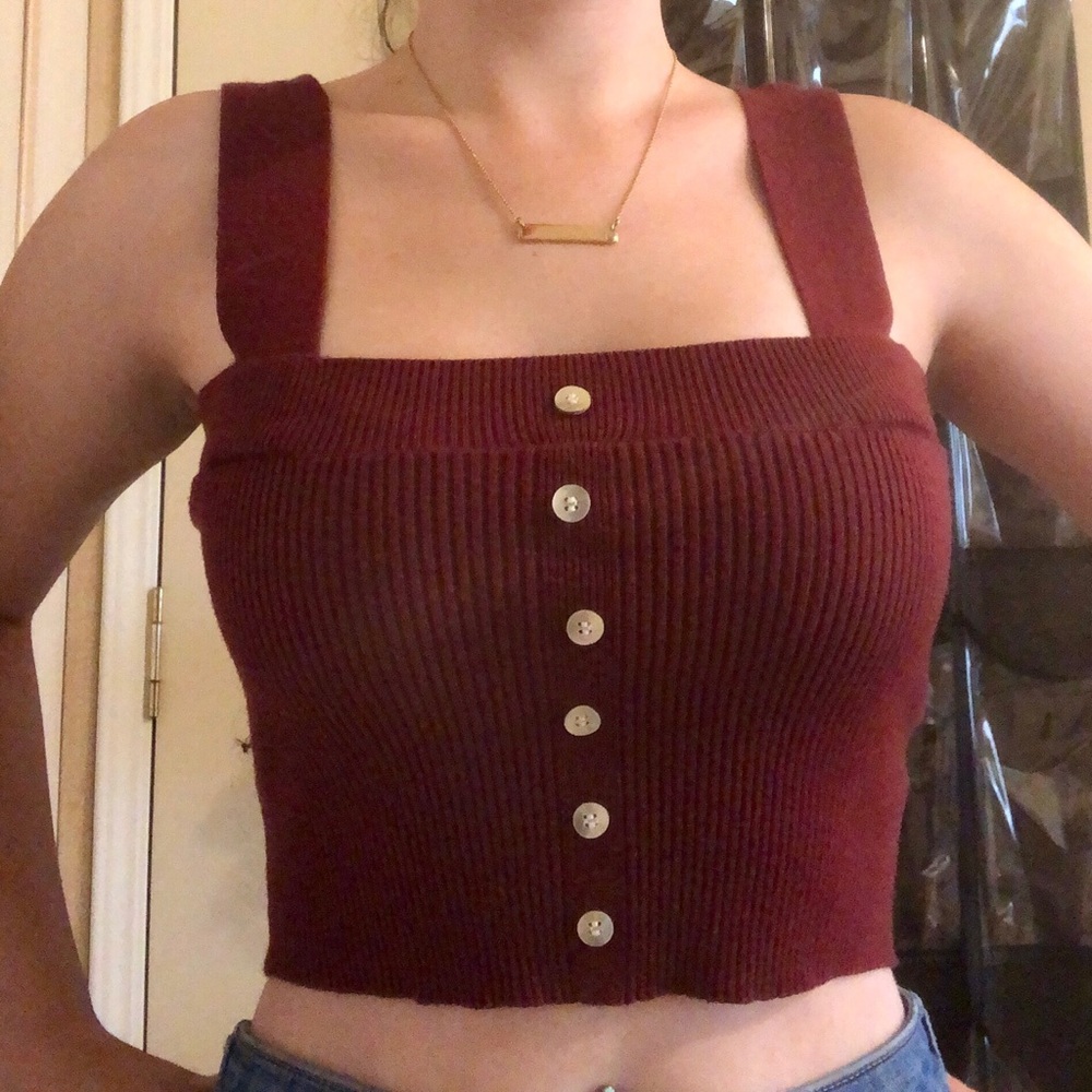 Red Lottie Moss(PacSun) Crop Top